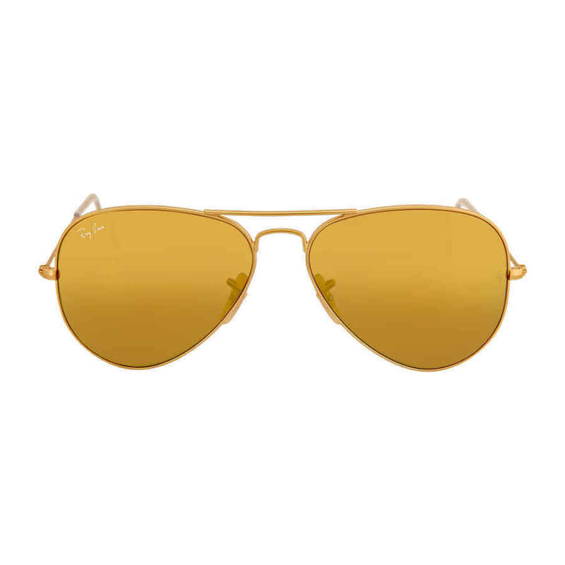 Ray Ban Aviator Flash Lenses Yellow Mirror Unisex Sunglasses RB3025 112/93 58